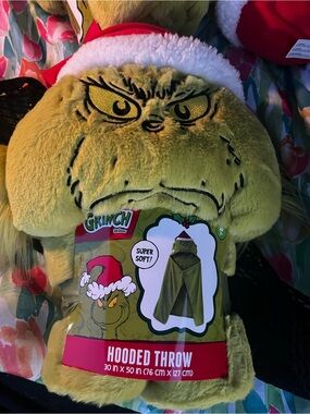 The Grinch Hooded Throw Blanket - Green